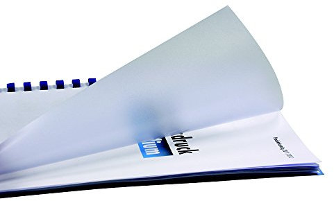 r&b UMT030MPVC Deckblätter Klarsichtfolien, DIN A4, PVC, transparent-matt, 0.30 mm stark, 100 Stück