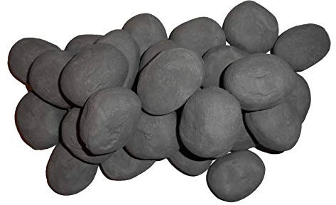 ! 10 Gas fire Ceramic Pebbles Replacements/Bio Fuels/Ceramic (GREY) IN COALS 4 YOU PACKING