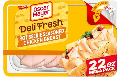 Oscar Mayer Deli Fresh Rotisserie Seasoned Chicken Breast, 22 oz Mega Pack