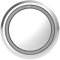 Honeywell Home Funk-Klingeltaster mit LED-Funktionsanzeige, rund, grau DCP711G