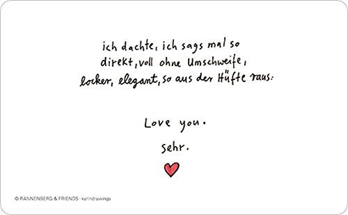 Rannenberg & Friends Frühstücksbrettchen Love You sehr, Brettchen 23x14cm Liebe