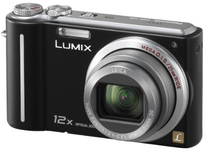 Panasonic Lumix TZ6 Digital Camera - Black (10.1MP, 12x Optical Zoom) 2.7 inch LCD