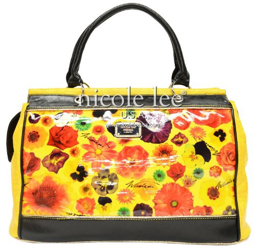 Nicole Lee Cate Metallic Garden Overnight Tasche Boston, schwarz (Schwarz) - CF3608-BK