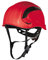 Deltaplus GRAWIROFL Belüfteter Bauhelm - Bergsteigerhelm-Stil, Rot, Größe Einstellbar