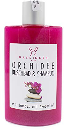 Haslinger Orchidee Duschbad und Shampoo mit Bambus und Avocadoöl 200ml