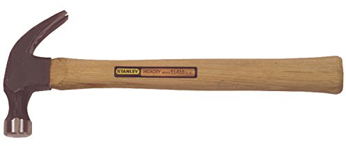 Stanley Hand Tools 51-616 13-1/4 16 Oz Curved Claw Nail Hammer Wood Handle