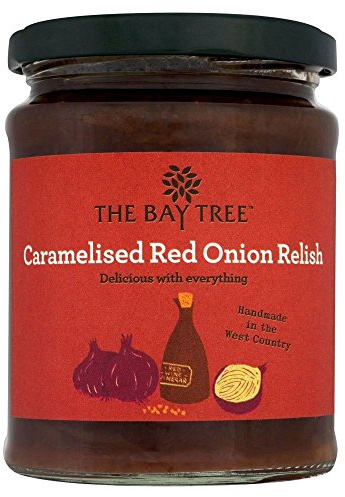 Das Bay Tree Food Co. Relish karamellisierten roten Zwiebeln (310g) - Packung mit 6