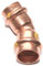 Viega 345624 Bogen Profipress Gas 45 Grad 2626 Kupfer, mit SC-Contur, 22 mm - 5 Stück