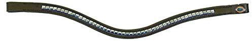 Hans Melzer Horse Equipment Stirnriemen Bredeneek, braun/messing, Warmblut