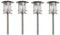 colourliving 4 Stück Edelstahl Solar Gartenleuchte mit 6 LED Solarlampe Gartenbeleuchtung Sparset