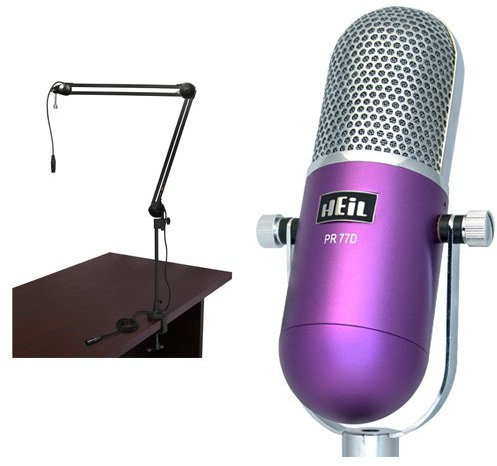 Heil Sound PR-77D Vintage Microphone (Broadcast Bundle, Purple)