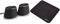 Amazon Basics - PC-Lautsprecher mit dynamischem Sound, USB-Betrieb, Schwarz, 1 Paar & Gaming-Mauspad