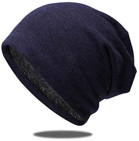 OCTERING Slouch Beanie Mütze Damen und Herren Baumwolle Elastisch Fleece-Futter Unisex …