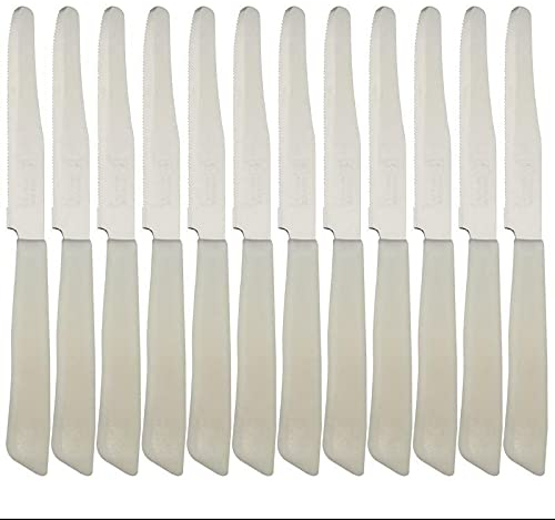 BONOMI SET COLTELLI DA TAVOLA INOX 12PZ BIANCO