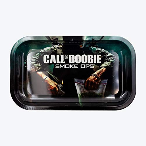 Call of Doobie Rolltablett aus Metall, mittelgroß, 27 x 16 cm