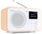 Audizio Milan DAB Radio mit Bluetooth, 10 Stunden Akku Radio 2000 mAh, Radiowecker mit Sleeptimer, Line-Out, UKW, Autosuche, 40 Speicherplätze, Mobiles Digital Radio DAB Plus, Küchenradio, Weiß