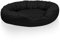 BedDog® Hundebett Sunny, Hundekörbchen aus Cordura, waschbares Hundebett mit Rand, Hundekissen oval-rund, Abnehmbarer Bezug, L, Black, schwarz