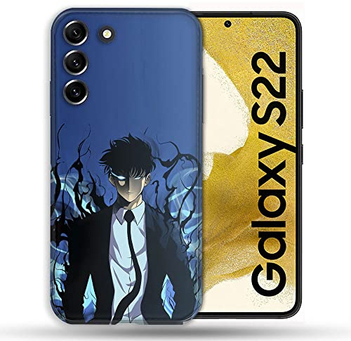 Schutzhülle für Samsung Galaxy S22, Manga Solo Leveling Sung, Blau