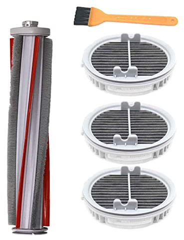 YanBan Replacment Kit Compatible with Xiaomi Wireless F8 Smart Handheld Vacuum Cleaner, Include 3pcs Hepa Filters and 1pcs Roll Brush