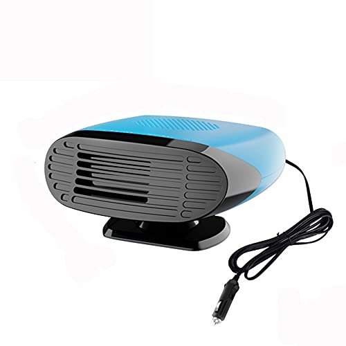 TOTMOX 12V 150W Ventilateur Refroidisseur de Chauffage de Voiture, Emister et Dégivreur de Fenêtre de Voiture - Ventilateur de Voiture Portable 360° Rotatif Vent Frais et Chaud