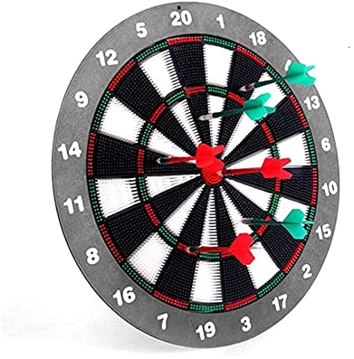 Sport Knight Safety Dartscheibe - 18 Zoll, inklusive 6 Dartpfeile, zum Aufstellen und Aufhängen geeignet