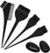 GAOHUI 6 Pcs DIY Hair Dye Tools Set - Double Sided Coloring Comb, Hair Dyeing Earmuffs (Black)