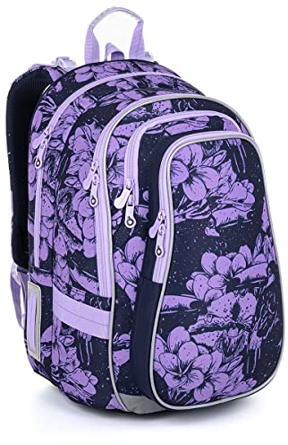 TOPGAL Schulrucksack für Mädchen ab - 3. Klasse - LYNN 23008 (Blumen)