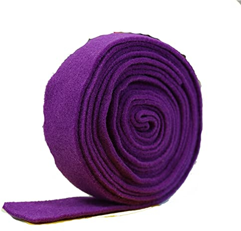 Yurosiay 5m×5cm Filzband Bastelfilz Band Filz Geschenkband Schleifenband Topfband Filz Stoff Basteln DIY Filzband Bastelfilz für Weihnachten Hochzeit Dekoration DIY Basteln Patchwork Lila