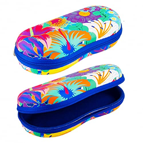 PYLONES Brillenetui – Blumenstrauß, blau, One size