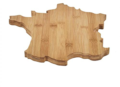 HOME DECO FACTORY Planche à fromages en Bambou Forme France, Marron