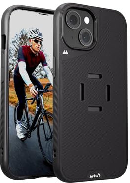 Mous - Intralock Phone Case for iPhone 15 Plus - MagSafe Compatible with IntraLock Technology for Mechanical Mounting Black