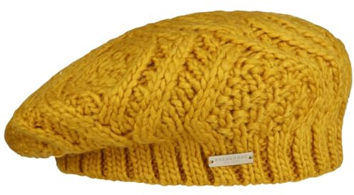 Seeberger Salvirola Strickbaske Damenbaske Baske Winterbaske (One Size - senf)
