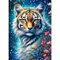 Diamond Painting Peinture Diamant Broderie Paysage Adulte Fleur One Piece Tableau Perle Grand Format A Coller Loisir Creatif Mosaique 5d Complet Decoration Chambre Salon Murale Poster Tigre
