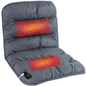 MKYOKO Heated Cushion for Wheelchair, 3 Mode Adjustable Warm Seat Cushion, USB-Powered Heated Seat Pad (Color : Grå)