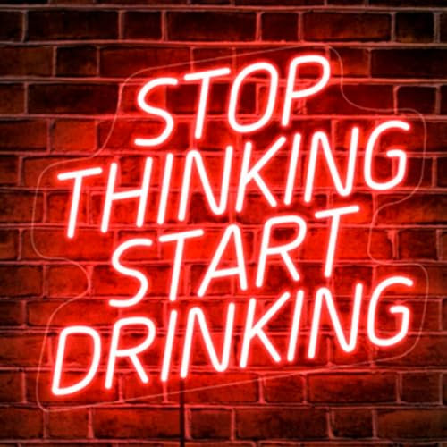 Ulalaza LED Sign Bar Neon Signs Drinks Led Lights Tiki Bar Wall Decorative Night Lamps Party Decoration Light USB Brightness Adjustable
