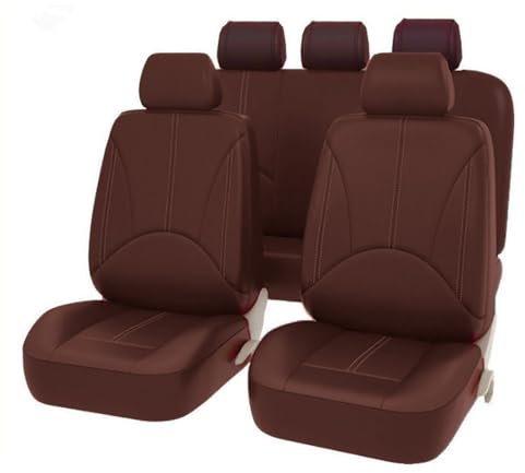 Leder Autositzbezüge für Ford C-MAX 2010 2011 2012 2013 2014 2015 2016 2017 2018 2019, Wasserdicht Antifouling Sitzschoner Leder Sitzschoner Auto Sitzbezüge Sets Auto Innenraum Zubehör