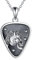 DAYLINLOVE Gitarren Pick Kette 925er Sterling Silber Halskette Gitarren Anhänger Totenkopf Gothic Skelett Musik Hip Hop Goth Punkrock Schmuck Geschenk für Damen Mädchen Frauen Mutter Gitarrenliebhaber