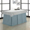 Falda Camilla Rectangular Bali Jacquard + Tapete - Turquesa, 70x120cm