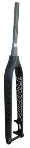 Fourche Rigide VTT 29 Fourche Avant De Vélo De Montagne À Conique De 1-1/2 Fourche en Fiber De Carbone Frein À Disque Axe Traversant 15x110mm Boost