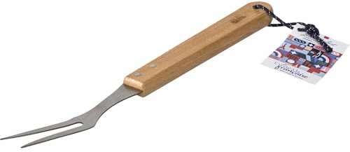 Laguiole Jean Dubost Barbecue forchetta con manico di legno