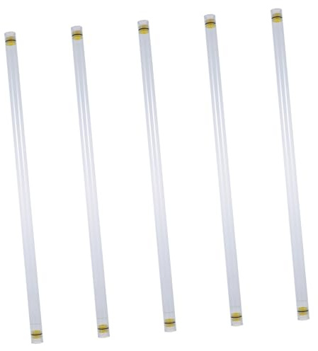 TOYANDONA Fishing Float Tube 19Mm Diameter Transparent Storage Tube for Fishing Floats Organizer Lightweight 5 Pack Float Tubes for Outdoor Storage