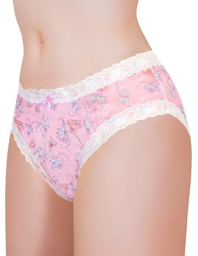 LittleForBig Culotte hipster unisexe - Motif cottagecore - Maille gainante - Culotte gainante pour sissies crossdressers - Personnes transgenres