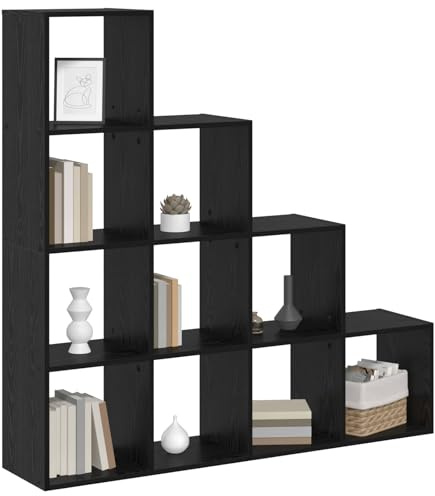 vidaXL Raumteiler Bücherregal 10 Ebenen 131,5 x 29 x 131,5 cm