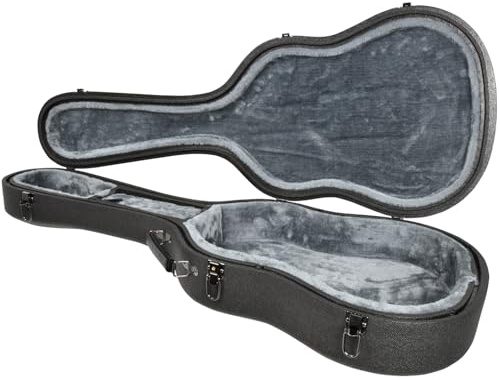 Chord Custodia per chitarra classica stampata in EPP | Custodia rigida leggera per chitarra acustica e classica con fodera in peluche, clip bloccabili e tracolla | Custodia protettiva per chitarra da