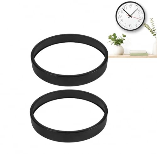 VALICLUD 2 Metallrahmen für Wanduhr, schwarzer Wanduhrrahmen 30 cm | Metallring-Gehäuse und Metallreifen für Wanduhr als Ersatzteil für Wohnzimmer, Küche, Büro und DIY-Uhrenprojekte
