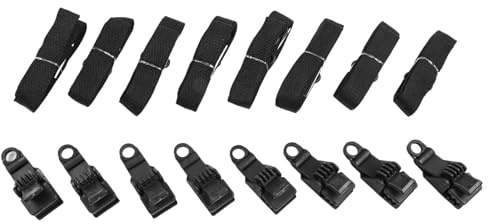 FUBESK Pool Solarabdeckung Spulengurtsystem Befestigungsset, Für Heavy Duty Nylon Gurt Mit Clips Schwimmbadabdeckungen Bis 06 Zoll, Installieren Roller Zubehör Kit, Für Schwarz Recoil Starter f