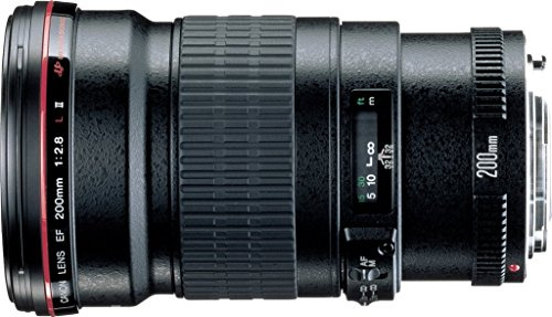 Canon EF 200mm f/2.8L II USM - Objetivo para Canon (distancia focal fija 200mm, apertura f/2.8-32, diámetro: 72mm) negro