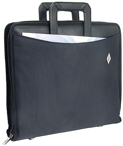 WEDO Ordnertasche Elegance, A4, Kunstleder/Nylon, schwarz