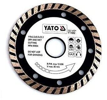 Yato YT-6025 Turbo Diamond Disc – 230 mm