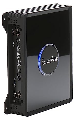 In Phase Car Audio IPA601 600W 2 Channel Power Amplifier, With IP81 8 Gauge Wiring Kit, Max Music Power